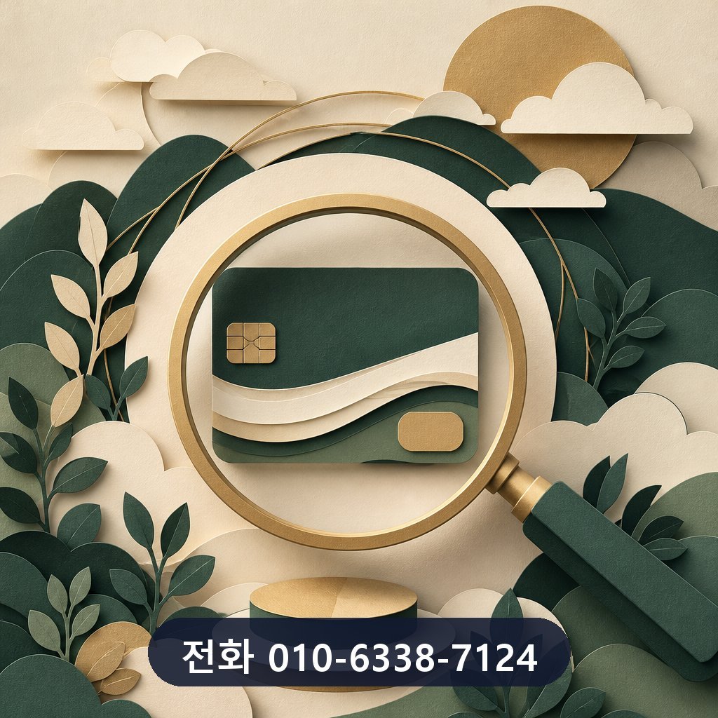 카드깡 수수료 한도 확인 이미지
